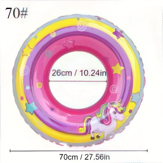 Baby Rainbow Horse Swimming Ring Inflatable Floating Ring