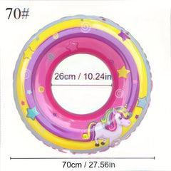 Baby Rainbow Horse Swimming Ring Inflatable Floating Ring
