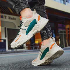 Men's Chunky Sneakers Breathable & Wear-Resistant