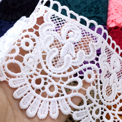 Europe Crown Lace Trim Pattern Inelastic Embroidery Lace