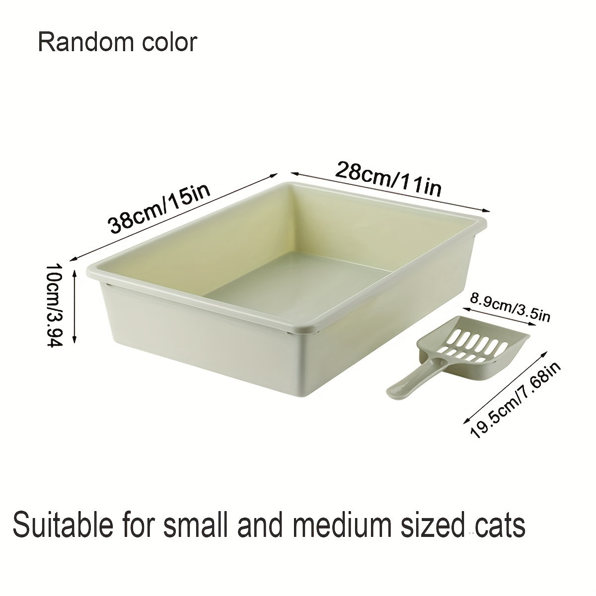 Open Type Cat Litter Basin for Easy Cleaning