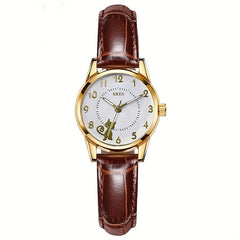 Kids Cat Luminous Watch With PU Leather Belt