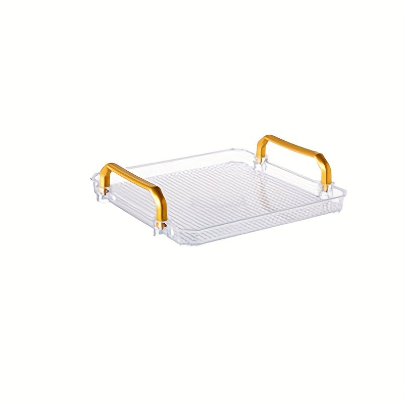 Acrylic Tray Plastic Rectangular Fruit Tea Tray Draining Sto