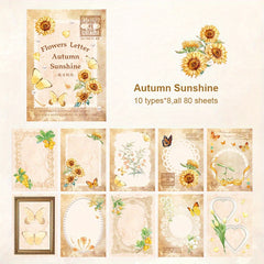 80pcs Vintage Scrapbook Supplier Retro Stickers Antique Paper