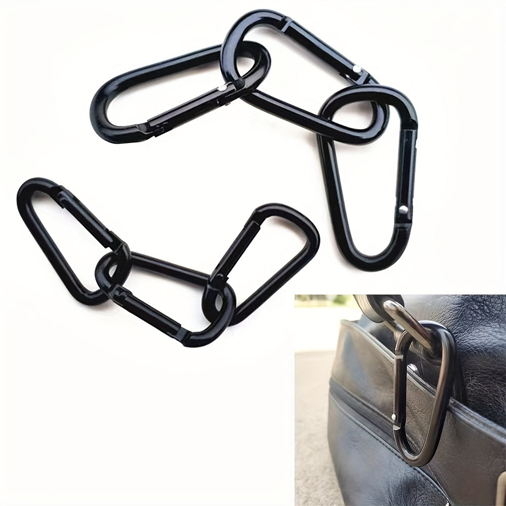 5pcs D Aluminum Mountaineering Buckle Backpack Carabiner Outdoor Camping