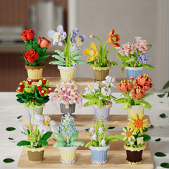 Micro Particle DIY Puzzle Toy Flower Potted Decoration Gift
