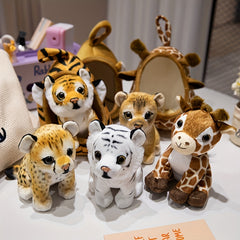 Adorable Mixed Animal Nest Plush Toy Soft Polyester Stuffed Animal Gift
