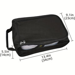Golf Shoes Storage Bag Zippered Portable Outdoor Sports