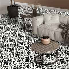 12pcs Moroccan Style Floor Stickers Waterproof Non-slip Tile Stickers