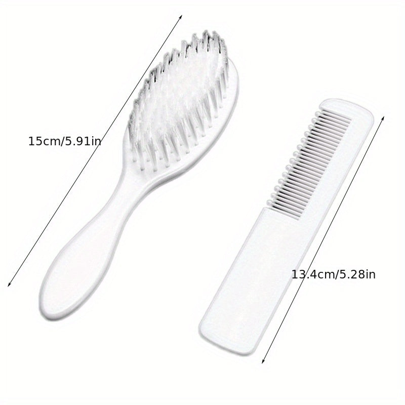 2pcs Baby Comb Massage Comb Brush Set Newborn Massage Comb