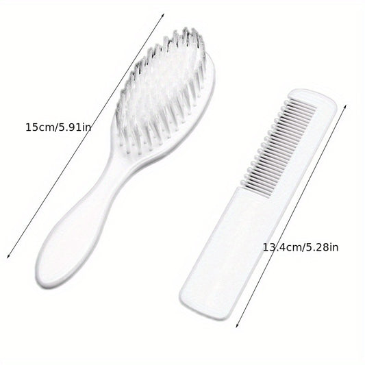 2pcs Baby Comb Massage Comb Brush Set Newborn Massage Comb