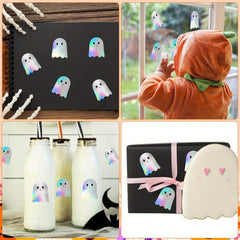 Halloween Boo Laser Holographic Sticker Roll