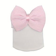 Big Bow Knitted Baby Hat for Newborns
