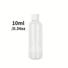 3 Clear Plastic PET Bottles for Medicine in Various Sizes