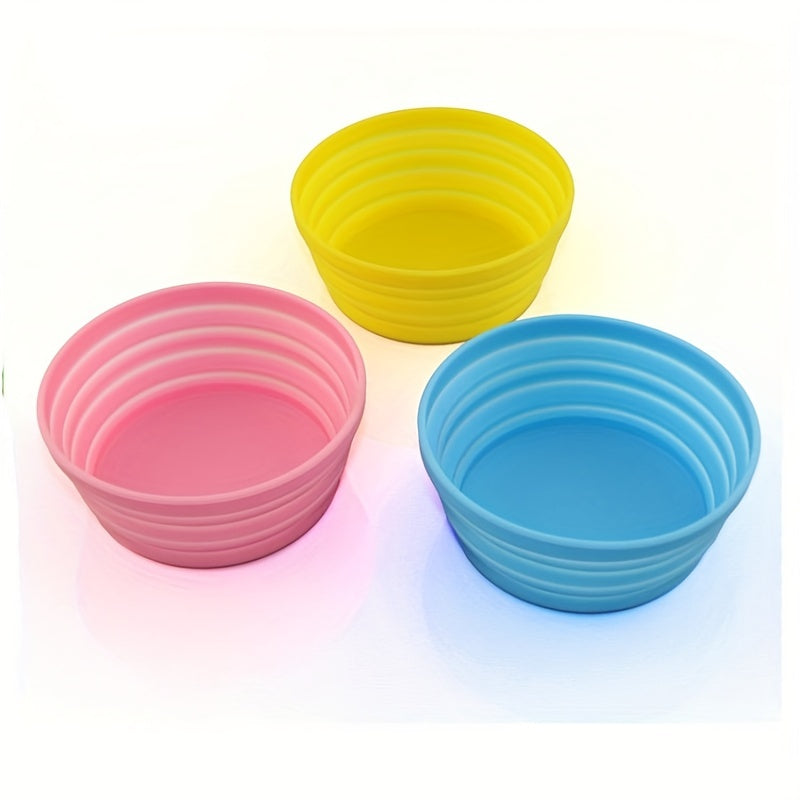 Portable Silicone Bowl for Travel High Temp Resistant Picnic Camping Lunch Box