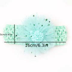 Mesh Flower Baby Headband for 0-2 Years