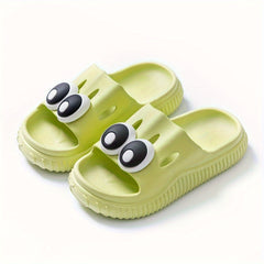 Boys Cartoon Open Toe Slippers Lightweight Comfort Non-slip Indoor Bathroom
