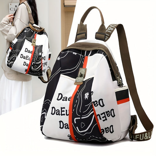 Large Capacity Printed Sports Backpack for Outdoor Camping Travel