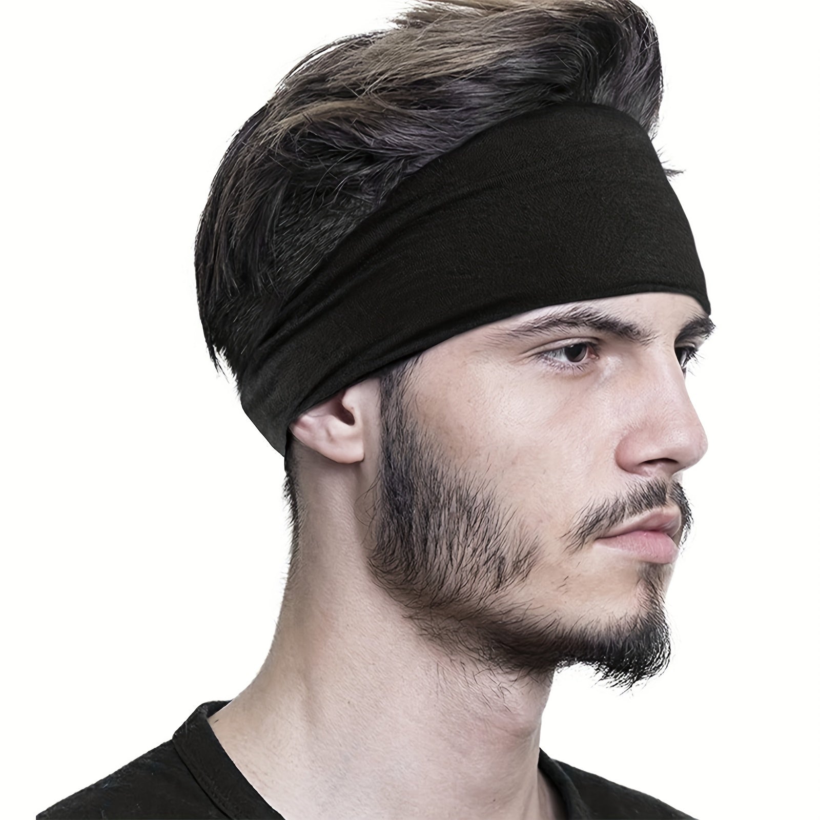 Elastic Sweat Absorbing Bandana for Workout Yoga Tennis