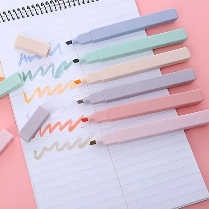 Large Capacity Fluorescent Marker Pens Set