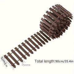 1pc Mini Fairy Tale Garden Fence Wooden Decoration DIY Handicraft Project