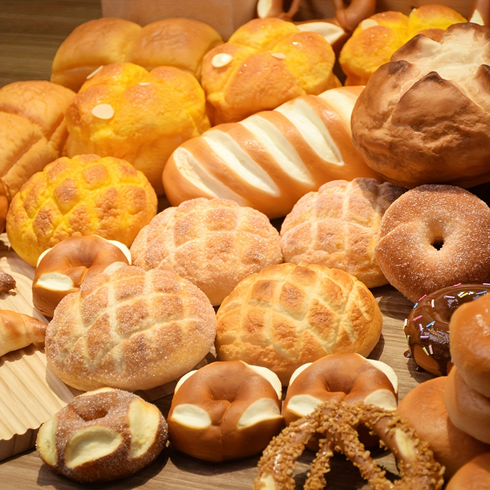 Simulation Bread PU Alkaline Water Bread Photography Props Display