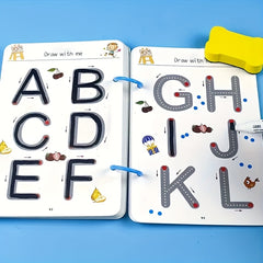 Kids Drawing & Control Training Book - Educational Activity Notebook