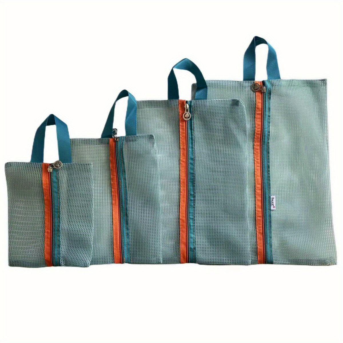 4PCS Travel Storage Bag Mesh Zipper Cosmetic Clothes Organizer