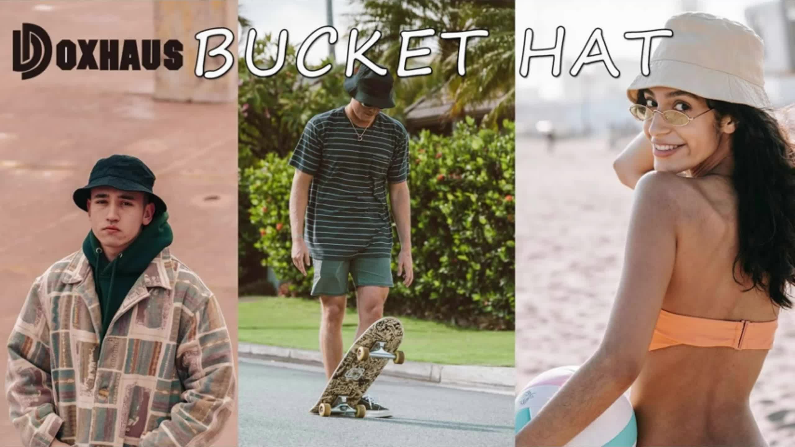 Breathable Waterproof Bucket Hat for Outdoor Sun Protection