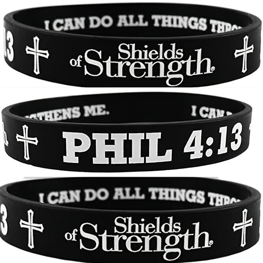 Bible Pattern Silicone Bracelet Rubber Wristband