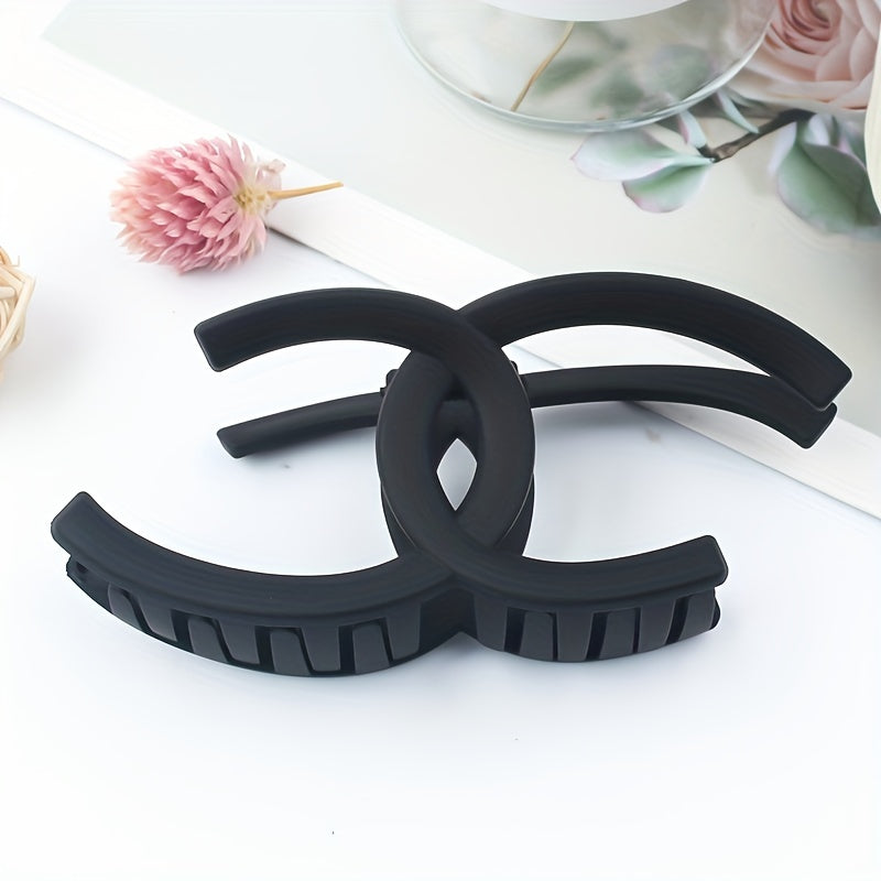 4pcs Solid Hair Claw Clip Nonslip Ponytail Holder Women Girls Hair Accessory
