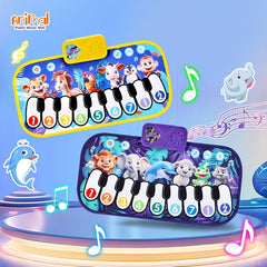 SmartJoy Youngsters Animal Sounds Piano Dance Mat with Colorful Keys