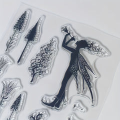 Fairy Plant Animal Stamp for DIY Scrapbook Journal