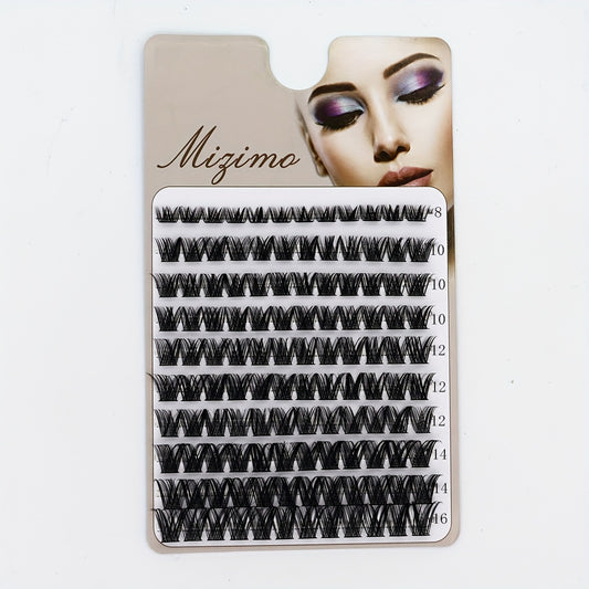 120pcs Segmented False Eyelashes Mixed Length Cluster Lashes Natural Extension