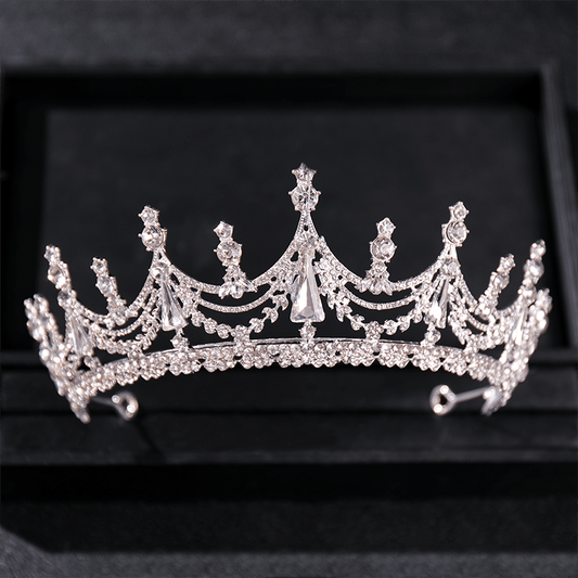 Rhinestone Princess Tiara Crystal Headbands Wedding Party