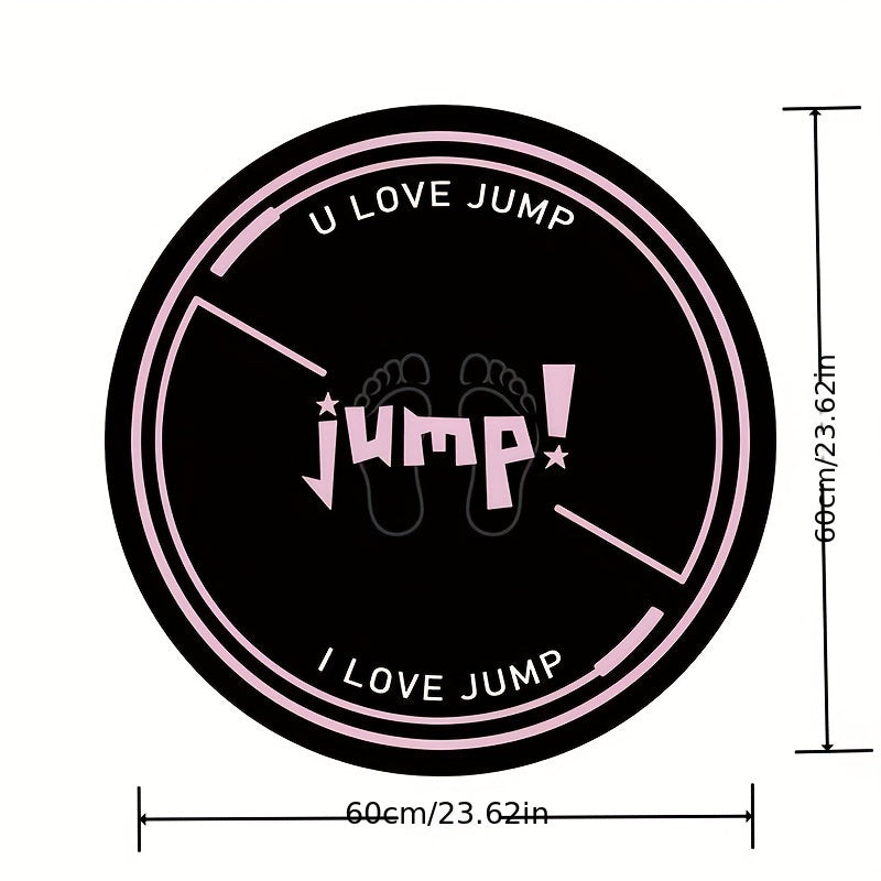 Round Mute Fitness Mat for Pilates Yoga Skipping Rope