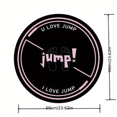 Round Mute Fitness Mat for Pilates Yoga Skipping Rope