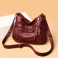 Faux Leather Shoulder Bag Crossbody Bag Casual Solid Women's Purses