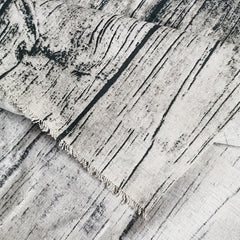 Tree Bark Printed Cotton Linen Fabric 19.6in x150cm
