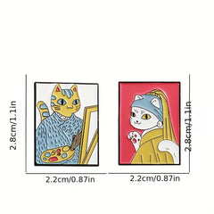 Cute Cartoon Cat Brooch for Kids - Fashionable Accessory