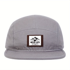 Wild Life Label Baseball Cap Solid Unisex Dad Hats