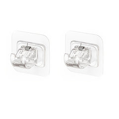 2pcs Adhesive Hanging Pole Holder No Drilling Curtain Rod Holder