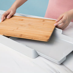 Bamboo Cutting Board With Tray Chopping Board