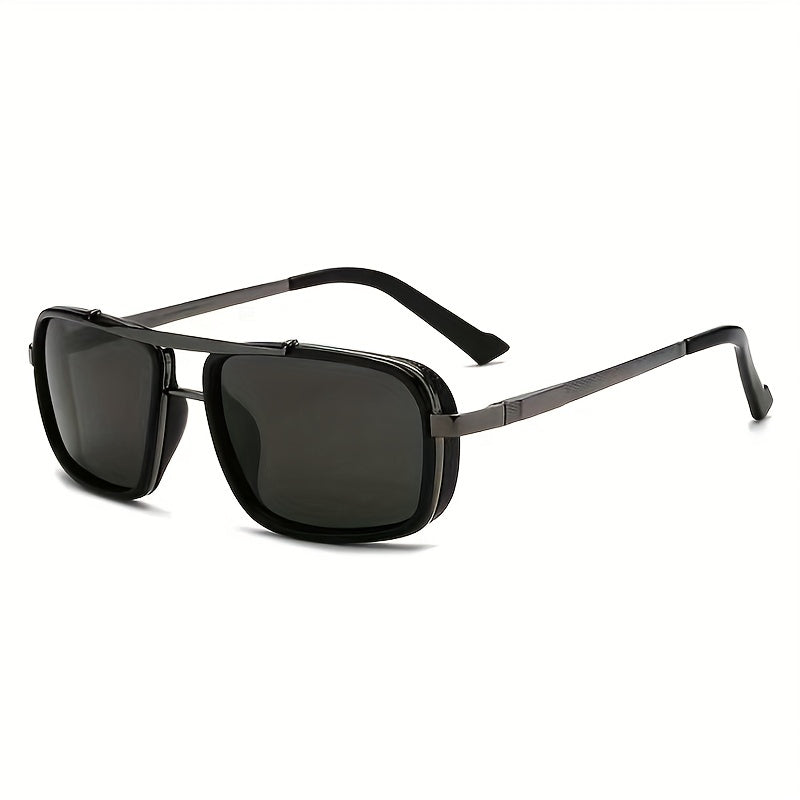 Men's Retro Steampunk Sunglasses Polarized UV400 Protective