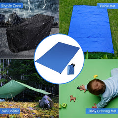 Waterproof Beach Blanket for Outdoor Camping and Sunbathing