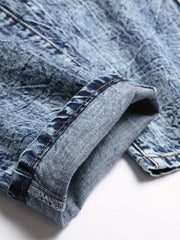 Slim Fit Ripped Jeans Men s Casual Distressed Denim Pants