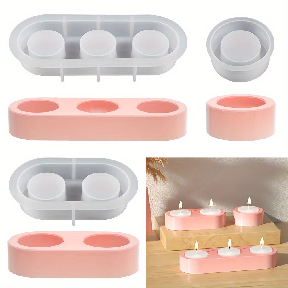 Small Candle Holder Resin Silicone Mold for Epoxy DIY Jewelry Box