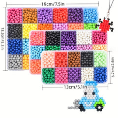 Water Sticky Beads DIY Kit 4 5mm with Storage Box and Tools