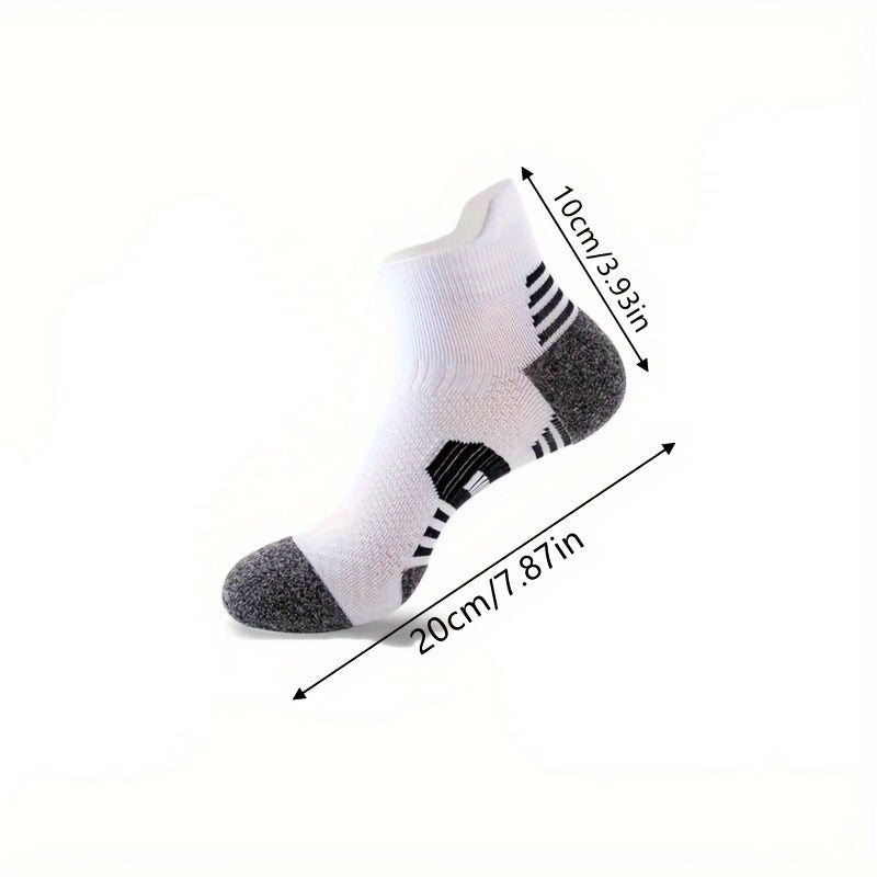 Men's Padded Sports Ankle Socks for Outdoor Activities