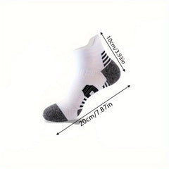 Men's Padded Sports Ankle Socks for Outdoor Activities